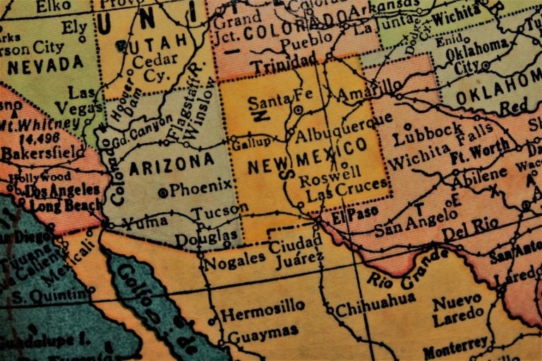 map of new mexico